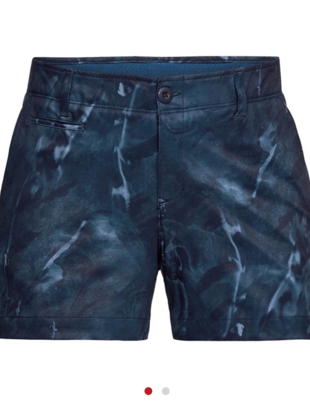 Under Armour Golf 4” Shorts Links Shorty Womens Size 6 Blue Printed Shorts